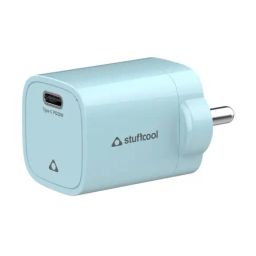 Stuffcool Nuevo PD20W Smallest Wall Charger for Latest iPhone 15,14,13,12 (Blue)-image-5