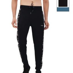 Force NXT Navy & Black Cotton Regular Fit Printed Joggers - Pack Of 2-image-48