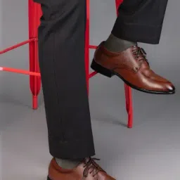 Hydes N Hues Men's Brown Derby Shoes-image-44
