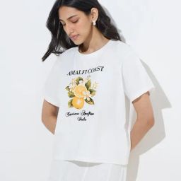 LOV by Westside White Fruit Printed Cotton T-Shirt-image-86