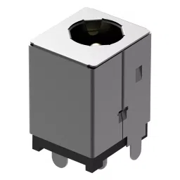 GCT DC POWER JACK, 7A, 20VDC, BLACK, DCJ250-15-A-K1-C-35