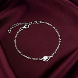 GIVA 92.5 Sterling Silver Falling Dew Adjustable Bracelet-image-67