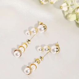 Sohi goldplated drop earrings for women-image-33