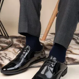 Hydes N Hues Men's Black Derby Shoes-image-89