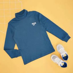 Pantaloons Junior Boys Mosaic Blue Solid Full Sleeves Sweatshirts & Hoodies-picture-30