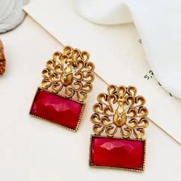 Abdesigns Gold-Tone Plated Enchanting Drop Earrings image 4