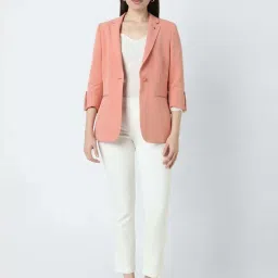 Van Heusen Peach Regular Fit Blazer image 4