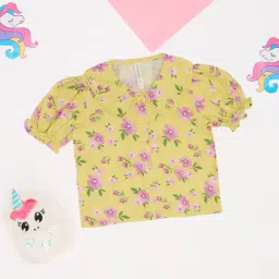 Pantaloons Junior Girls Lime Top-picture-2