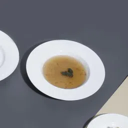 MONNO Cupola White Bone China 26 cm Soup Plate -Set of 2-26