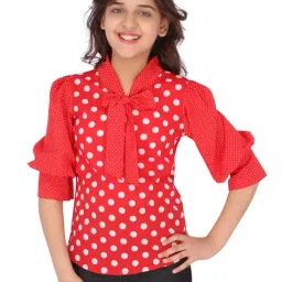 Cutecumber Kids Red Printed Top-image-18