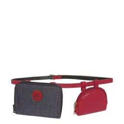 Caprese Red Solid Waist Pouch for Women-image-69