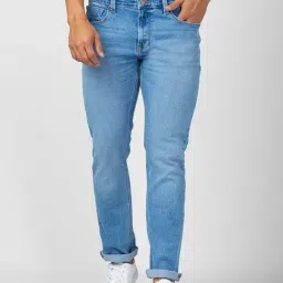 Spykar Light Blue Cotton Comfort Fit Jeans-picture-23