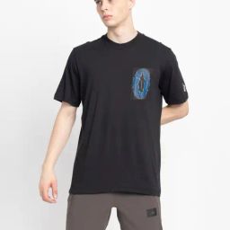 Adidas Black Regular Fit Printed Sports T-Shirt-image-48
