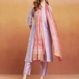 Fabindia Maroon Striped Stole-picture-39