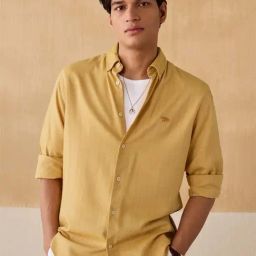 Andamen Yellow Slim Fit Shirt-image-18
