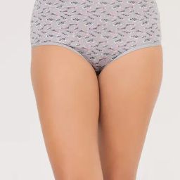 Clovia Grey Cotton Printed Panties-image-71