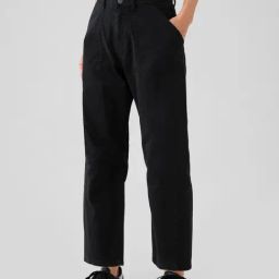 GAP Black Relaxed Fit Solid Pants-image-22