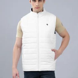 Cantabil White Cotton Polyblend Regular Fit Reversible Jacket-image-39