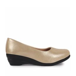 Fausto Women's Gold Wedge Pumps-image-91
