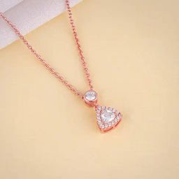GIVA 925 Sterling Silver Rose Gold Necklace for Women-image-82