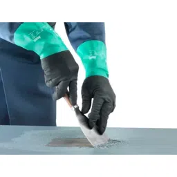 Ansell AlphaTec 58-128 Grey Nylon Chemical Resistant Work Gloves Size 9 Nitrile Coating, 58128090-picture-28