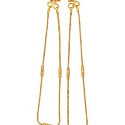 Muthoot Pappachan Swarnavarsham 22Kt Fancy Gold Anklet-42