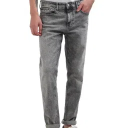 Tommy Hilfiger Grey Cotton Regular Fit Jeans-image-60