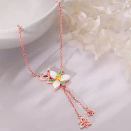 GIVA 925 Sterling Silver Rose Gold Necklace for Women-picture-48