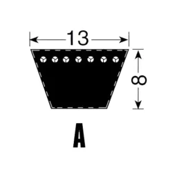 JK Transpower A74 Poly F Plus PB Classical Belt image 2