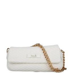 Inc.5 Cream Textured Sling Handbag-image-7