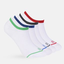 Mast & Harbour Men Set of 4 Contrast Stripe Shoe Liners-32