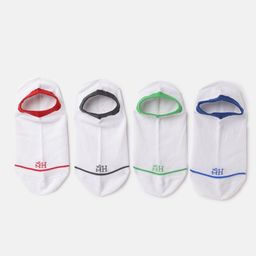 Mast & Harbour Men Set of 4 Contrast Stripe Shoe Liners image 4