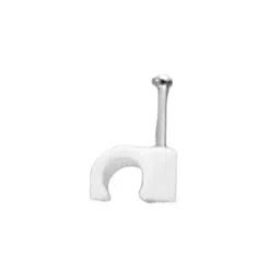 HI-TECH 7 mm Circel Cable Clip with Single Nail for Wall Mount, AFT7 X100 (Pack of 100 Pcs)-picture-7