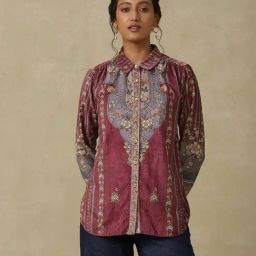 aarke Ritu Kumar Multicolor Printed Shirt-image-84