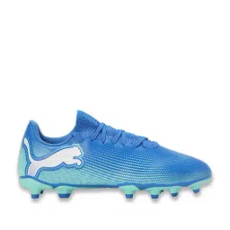Puma Kids FUTURE 7 PLAY FG/AG Hyperlink Blue Football Shoes-image-54