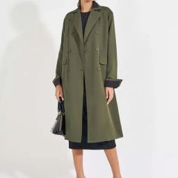 Styli Green Plain Coat-picture-11