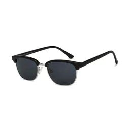 Vincent Chase by Lenskart 151127 Grey UV Protected Clubmaster Sunglasses-image-75