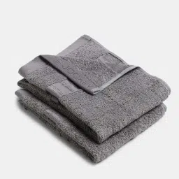 Jockey Grey Cotton Blend Ultrasoft Hand Towel With Natural Stayfresh Properties - Set of 2-image-81
