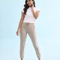Go Colors! Brown Mid Rise Sports Joggers-image-65