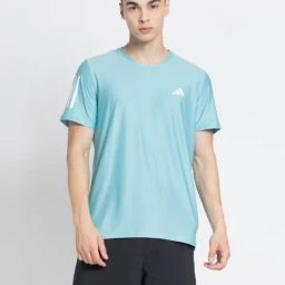 Adidas Turquoise Regular Fit Sports T-Shirt-image-34