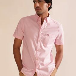 ANDAMEN Pink Regular Fit Shirt-image-16