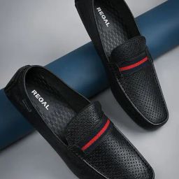 Regal Men's Black Casual Loafers-image-76