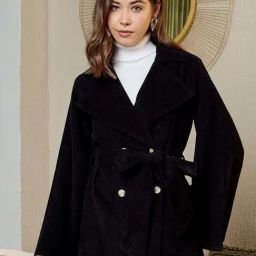 Mabish By Sonal Jain Black Stripes Jackets-image-7