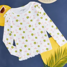 Pantaloons Junior White Printed Regular Fit Top-image-73