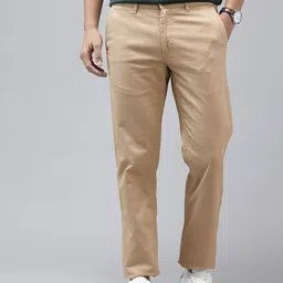 Van Heusen Men Textured Slim Fit Chinos Trousers-image-94