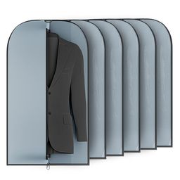 Kuber Industries Grey & Black 6 Pieces Suit Organisers-image-98