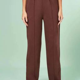 Ajile by Pantaloons Brown Plain Pants-image-89