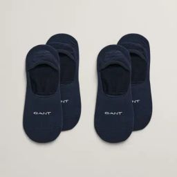 GANT Mens Blue Invisible Socks (Pack of 2)-image-76