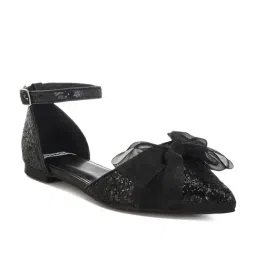 Rag & Co Women's Black Ankle Strap Sandals-picture-2