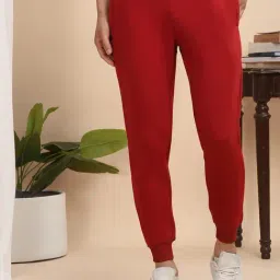 Sweet Dreams Red Cotton Regular Fit Joggers-image-93